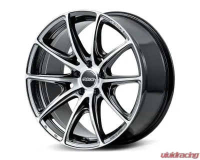 Versus VV25R Wheel 19x8.5 5x112 22mm Diamond Cut / Side Jet Black - WTKR222MYAJ