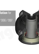 Cargraphic Front Axle Air Lift Kit Porsche 996 | 997 Carrera RWD 1998-2013                                     - CARALSP972WD - Image 2