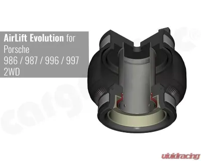 Cargraphic Front Axle Air Lift Kit Porsche 996 | 997 Carrera RWD 1998-2013 - CARALSP972WD