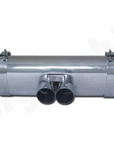 CARGRAPHIC Sport Rear Silencer 89mm Double-End Tailpipe Slash Cut Porsche 986 Boxster 2.5L Sound Version w/TUEV Certificate                                     - CARP86ET35 - Image 2