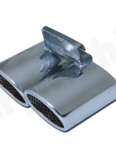 CARGRAPHIC Sport Rear Silencer 88x76mm Double-End Tailpipe Slash Cut Rolled-In Porsche 986 Boxster 2.5L Super Sound Version                                     - CARP86ETSO2 - Image 3