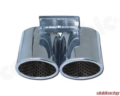 CARGRAPHIC Sport Rear Silencer 88x76mm Double-End Tailpipe Slash Cut Rolled-In Porsche 986 Boxster 2.5L Super Sound Version - CARP86ETSO2