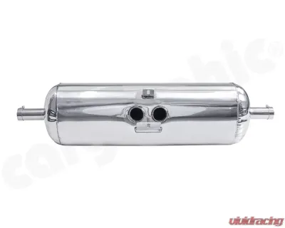 CARGRAPHIC Sport Rear Silencer 88x76mm Double-End Tailpipe Slash Cut Rolled-In Porsche 986 Boxster 2.5L Super Sound Version - CARP86ETSO2