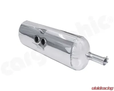CARGRAPHIC Sport Rear Silencer 88x76mm Double-End Tailpipe Slash Cut Rolled-In Porsche 986 Boxster 2.5L Super Sound Version - CARP86ETSO2