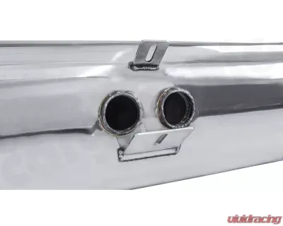 CARGRAPHIC Sport Rear Silencer 88x76mm Double-End Tailpipe Slash Cut Rolled-In Porsche 986 Boxster 2.5L Super Sound Version - CARP86ETSO2