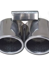CARGRAPHIC Sport Rear Silencer 89mm Double-End Tailpipe Slash Cut Rolled-In Porsche 986 Boxster 2.5L Super Sound Version                                     - CARP86ETSR35 - Image 3
