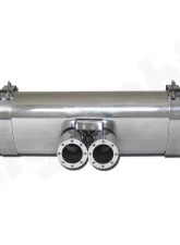 CARGRAPHIC Sport Rear Silencer 89mm "Revolver" Double-End Tailpipe Slash Cut Rolled-In Porsche 986 Boxster 2.5L Super Sound Version                                     - CARP86ETSREV - Image 2