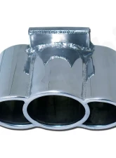 CARGRAPHIC Sport Rear Silencer "TRI-PIPE" Tailpipe Slash Cut Rolled-In Porsche 986 Boxster 2.5L Super Sound Version                                     - CARP86ETSTRIR - Image 4