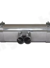CARGRAPHIC Sport Rear Silencer 76mm Double-End Tailpipe Slash Cut Porsche 986 Boxster 2.5L Super Sound Version                                     - CARP86ETS - Image 2