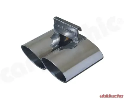 CARGRAPHIC Sport Rear Silencer 76mm Double-End Tailpipe Slash Cut Porsche 986 Boxster 2.5L Super Sound Version - CARP86ETS