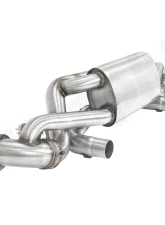 Cargraphic Sport Rear Silencer X-Pipe / RACING with Integrated Valves SS304L Porsche 718 Cayman GT4 | Syper RS 4.0L                                     - CARP82GT4RSETXFLAP - Image 2