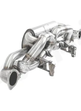 Cargraphic Sport Rear Silencer X-Pipe / RACING with Integrated Valves SS304L Porsche 718 Cayman GT4 | Syper RS 4.0L                                     - CARP82GT4RSETXFLAP - Image 7