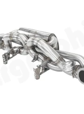 Cargraphic Sport Rear Silencer X-Pipe / RACING with Integrated Valves SS304L Porsche 718 Cayman GT4 | Syper RS 4.0L                                     - CARP82GT4RSETXFLAP - Image 8