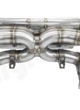 Cargraphic Sport Rear Silencer X-Pipe / RACING with Integrated Valves SS304L Porsche 718 Cayman GT4 | Syper RS 4.0L                                     - CARP82GT4RSETXFLAP - Image 10