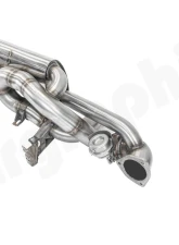Cargraphic Sport Rear Silencer X-Pipe / RACING with Integrated Valves SS304L Porsche 718 Cayman GT4 | Syper RS 4.0L                                     - CARP82GT4RSETXFLAP - Image 11