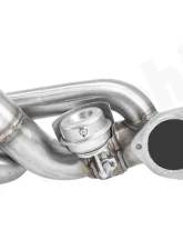 Cargraphic Sport Rear Silencer X-Pipe / RACING with Integrated Valves SS304L Porsche 718 Cayman GT4 | Syper RS 4.0L                                     - CARP82GT4RSETXFLAP - Image 12