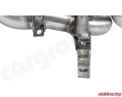 Cargraphic Sport Rear Silencer X-Pipe / RACING with Integrated Valves SS304L Porsche 718 Cayman GT4 | Syper RS 4.0L - CARP82GT4RSETXFLAP