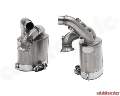 Cargraphic Silencer Set Motorsport Homologated with Clamp|Olive Fitting Porsche 997.2 Gt3 10-11 - CARP97Cup08VSD