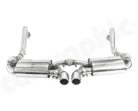 Cargraphic Sport Rear Silencer Set Porsche 981 Boxster 13-14