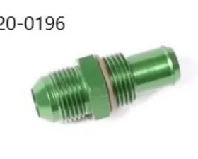 Radium Engineering 10AN ORB with 5/8-Inch Barb to 10AN Male Bulkhead