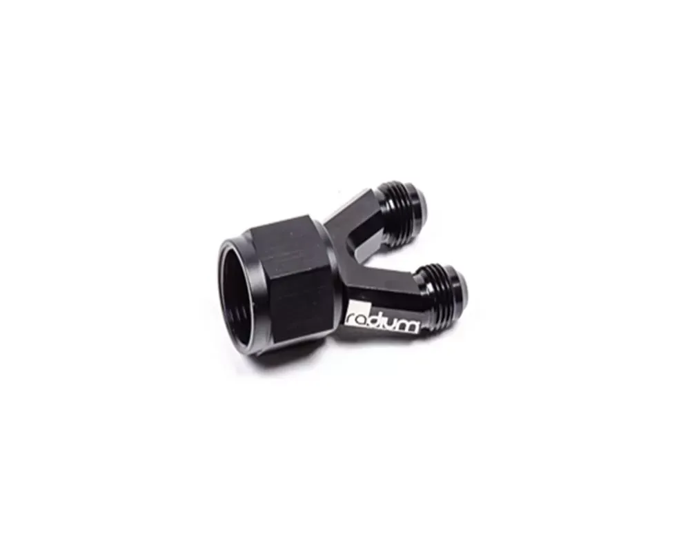 Radium Engineering Y-Adapter 6AN Male 6AN Male 10AN Female - 14-0490
