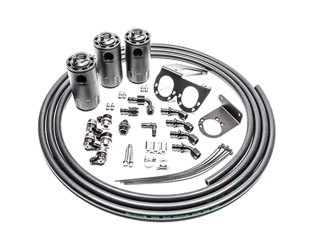 Radium Engineering Fluid Lock Triple Catch Can Kit Nissan R35 Gt-R - 20-0566-FL