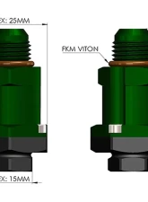 Radium Engineering 10Mm Barb Check Valve Pump Outlet Adapter                                     - 20-0798 - Image 4