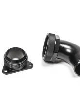 Radium Engineering FCST-X 3-Bolt Remote Mount Fill Neck - 24AN Elbow - 1.5 Inch Barb                                     - 20-1047 - Image 2