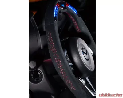 DAMD Black Leather Red Stiching Performance Steering Wheel Nissan GT-R 2007-2011 - DMD-DPS357RGTR
