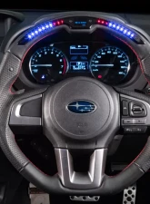 DAMD Black Leather Red Stiching Performance Steering Wheel Subaru Forester SJ 2012-2018                                     - DMD-DPS362-RX - Image 2