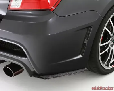 DAMD Matte Black Sturm Rear Bumper Extension Subaru Impreza WRX STI (GV) 2008-2014 - DMD-RBE-MBK-GV