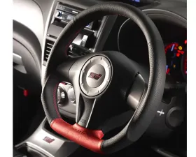 DAMD Black Leather Red Formula Sports Steering Wheel Subaru Impreza WRX STI (GV) 2008-2014