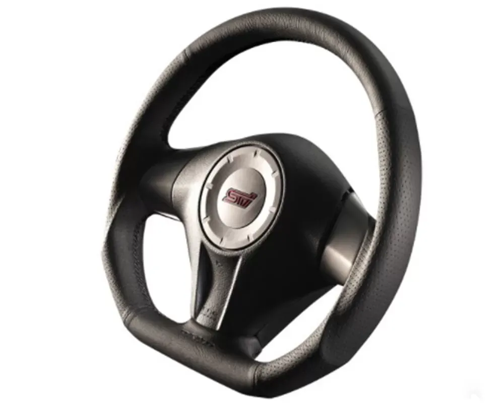 DAMD Black Leather Black Stiching Sports Steering Wheel Subaru Impreza WRX STI (GV) 2008-2014 - DMD-STW-SS360RXRD