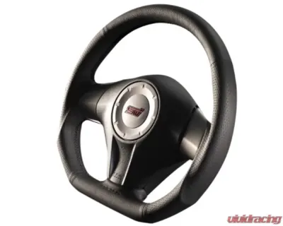 DAMD Black Leather Black Stiching Sports Steering Wheel Subaru Impreza WRX STI (GV) 2008-2014 - DMD-STW-SS360RXRD