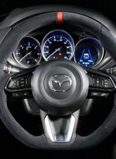 DAMD Leather Steering Wheel with Red Stitching Mazda CX-3 | CX-5 | CX-8 2002-2017                                     - DMD-SW-SS360ML - Image 2