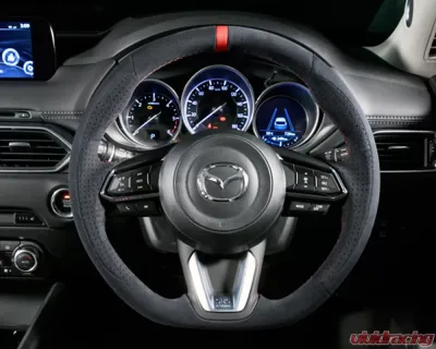 DAMD Leather Steering Wheel with Red Stitching Mazda CX-3 | CX-5 | CX-8 2002-2017 - DMD-SW-SS360ML