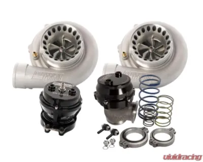 Precision Turbo & Engine Turbo Package 2-6176 T4 .81 A/R Turbos 2-46mm Wastegates 1-64mm BOV - XT2-61T481