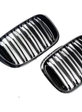 AutoTecknic Dual-Slat Front Grilles Black BMW X3 G01 | X4 G02 2018-2021                                     - ATK-BM-0256-DS-GB - Image 4