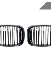 AutoTecknic Dual-Slat Front Grilles Black BMW X3 G01 | X4 G02 2018-2021                                     - ATK-BM-0256-DS-GB - Image 2