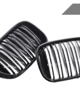 AutoTecknic Dual-Slat Front Grilles Black BMW X3 G01 | X4 G02 2018-2021                                     - ATK-BM-0256-DS-GB - Image 3