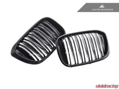 AutoTecknic Dual-Slat Front Grilles Black BMW X3 G01 | X4 G02 2018-2021 - ATK-BM-0256-DS-GB