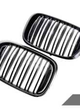 AutoTecknic Dual-Slat Front Grilles Black BMW X3 G01 | X4 G02 2018-2021                                     - ATK-BM-0256-DS-GB - Image 4