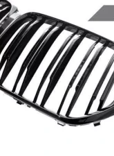 AutoTecknic Dual-Slat Front Grilles Black BMW X5 G05 2020-2021                                     - ATK-BM-0613-DS-GB - Image 5