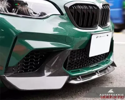 AutoTecknic Dry Carbon Performante Aero Splitters BMW F87 M2 Competition 2016-2021 - ATK-BM-0011