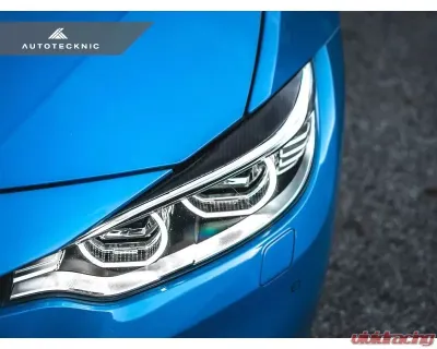 AutoTecknic Carbon Headlight Covers BMW F32/ F36 4-Series | F80 M3 | F82/ F83 M4 2014-2020 - ATK-BM-0239-CF