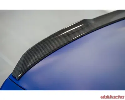 AutoTecknic Dry Carbon V1 Elevated Trunk Spoiler BMW G80 M3 2018-2022 - ATK-BM-0391-G80