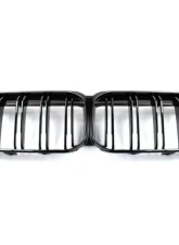 Auto Tecknic Painted Glazing Black Dual-Slat Front Grilles BMW F44 2-Series Gran Coupe                                     - ATK-BM-0617-DS-GB - Image 2