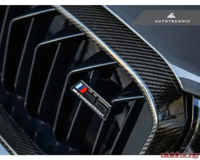 AutoTecknic Replacement Dry Carbon Grille Surround BMW F90 M5 LCI - ATK-BM-0702