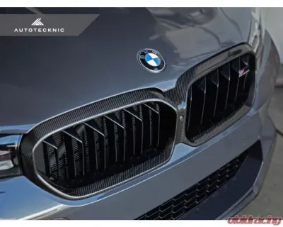 AutoTecknic Replacement Dry Carbon Grille Surround BMW F90 M5 LCI - ATK-BM-0702