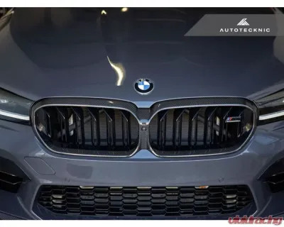 AutoTecknic Replacement Dry Carbon Grille Surround BMW F90 M5 LCI - ATK-BM-0702